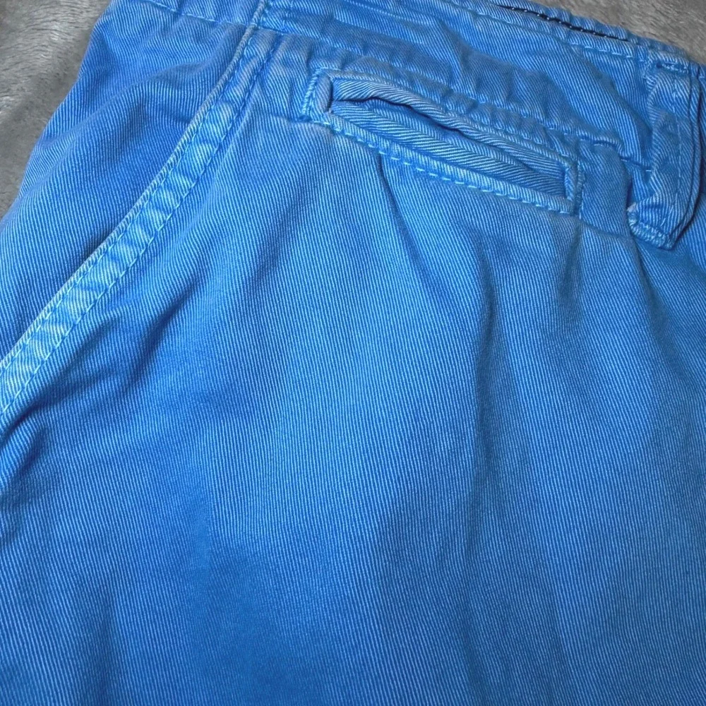 American Eagle Mens Size 34 Blue Chino Shorts Flat Front Casual Vacation Classic